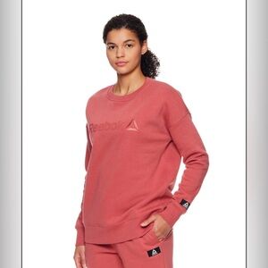 Reebok Women’s Purpose Crew Neck Sweatshirt Size - Dusty Cedar L/XL